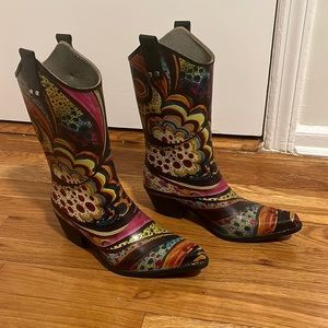 Rubber Painted Cowgirl Western Boots